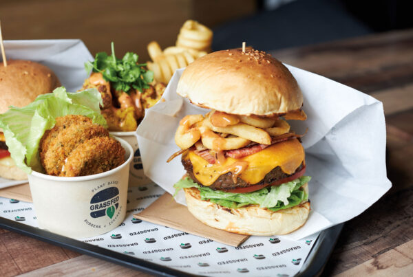 grassfed plant based restaurant branding
