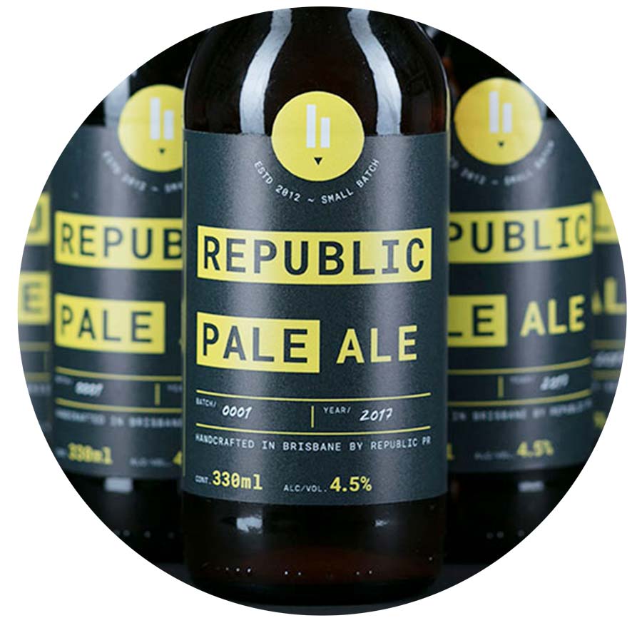 Republic PR beer packaging design