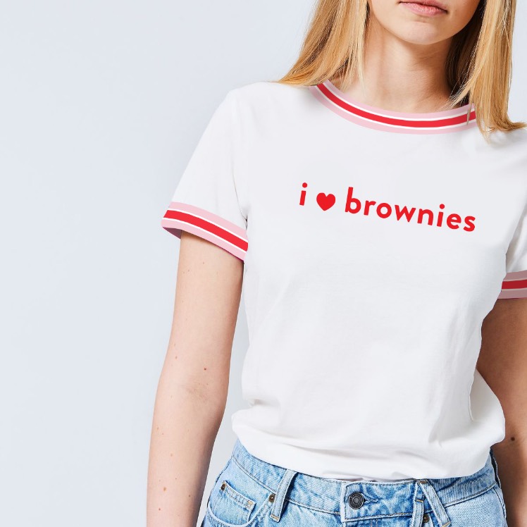 i heart brownies tshirt design