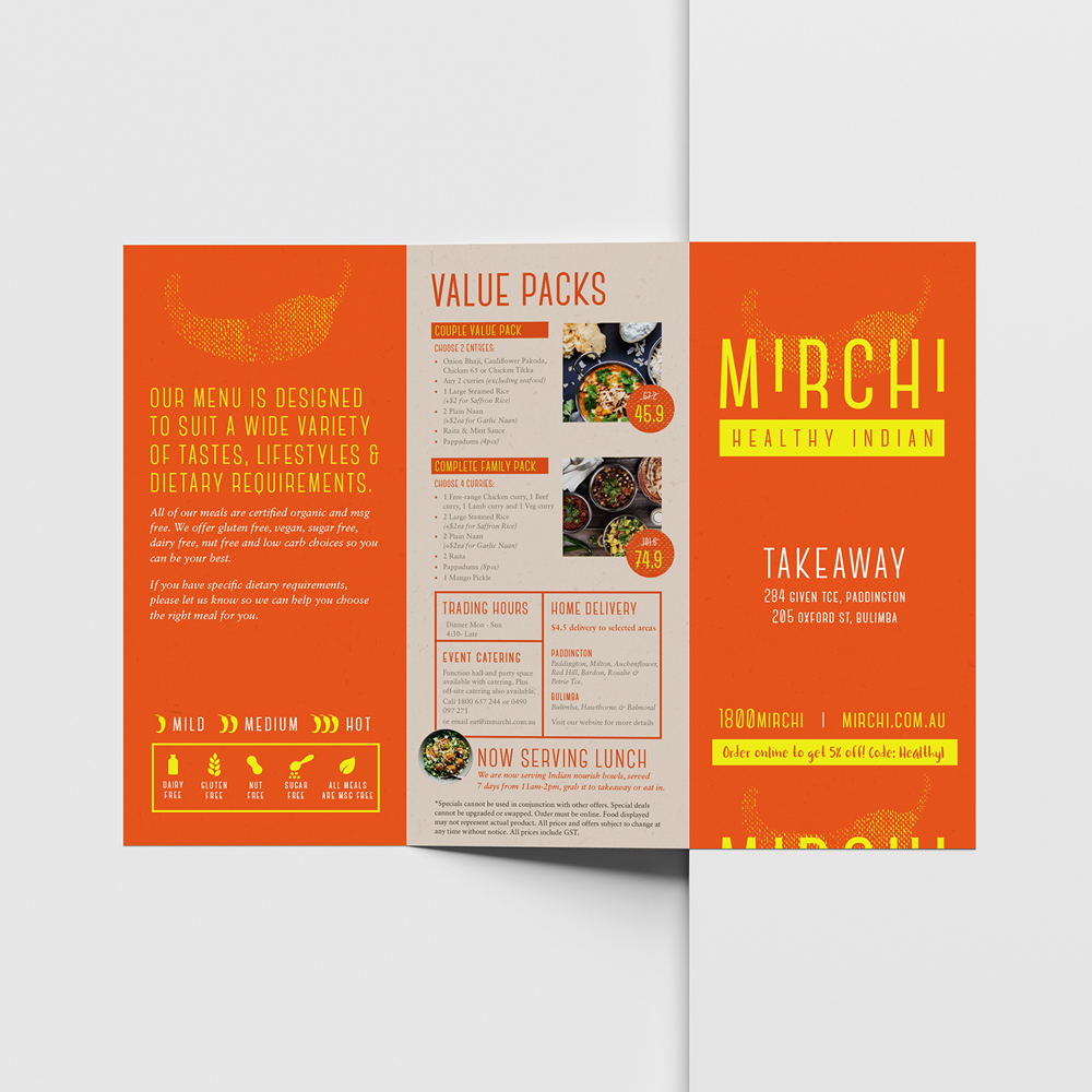 restaurant menu design