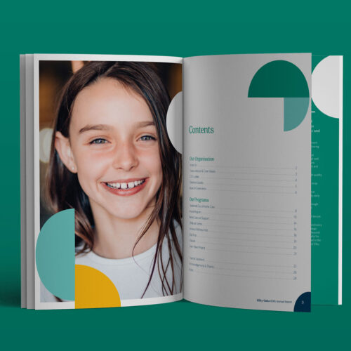 silky oaks annual report design