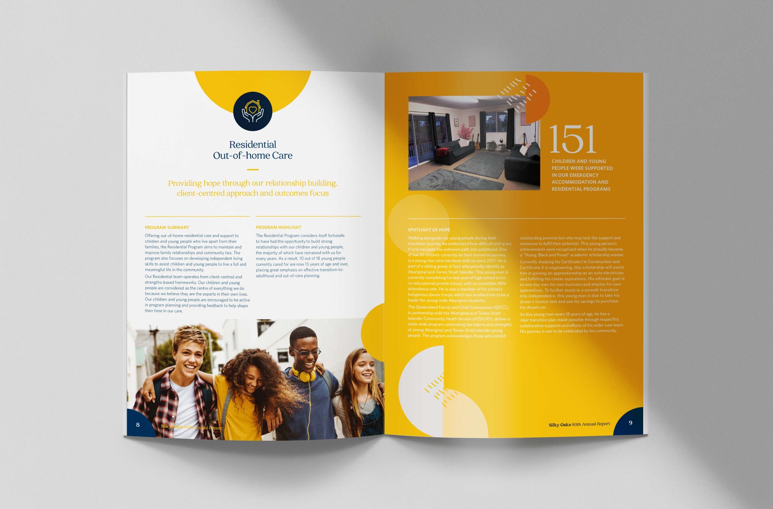 Silky Oaks Annual Report Design