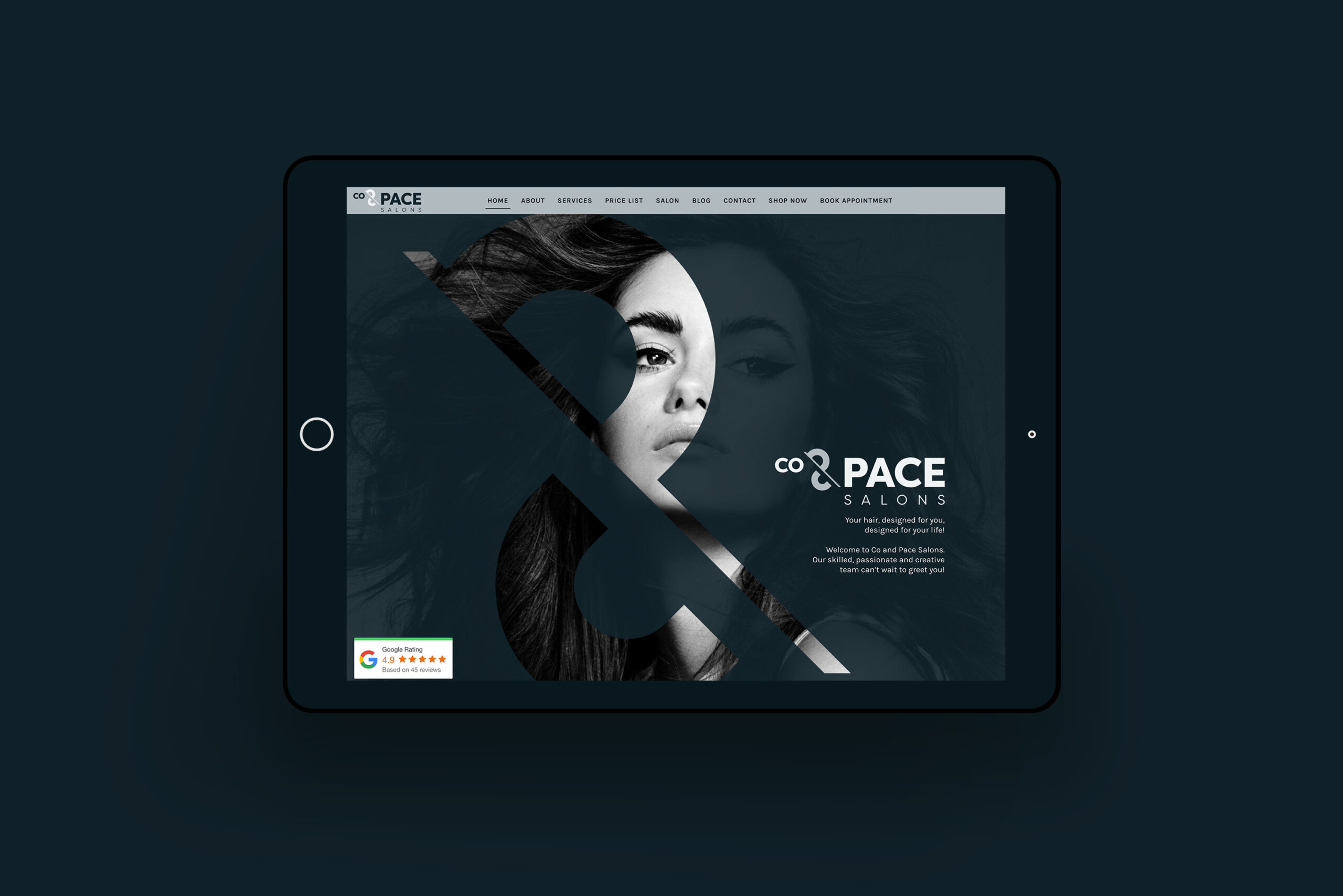 co and pace website design