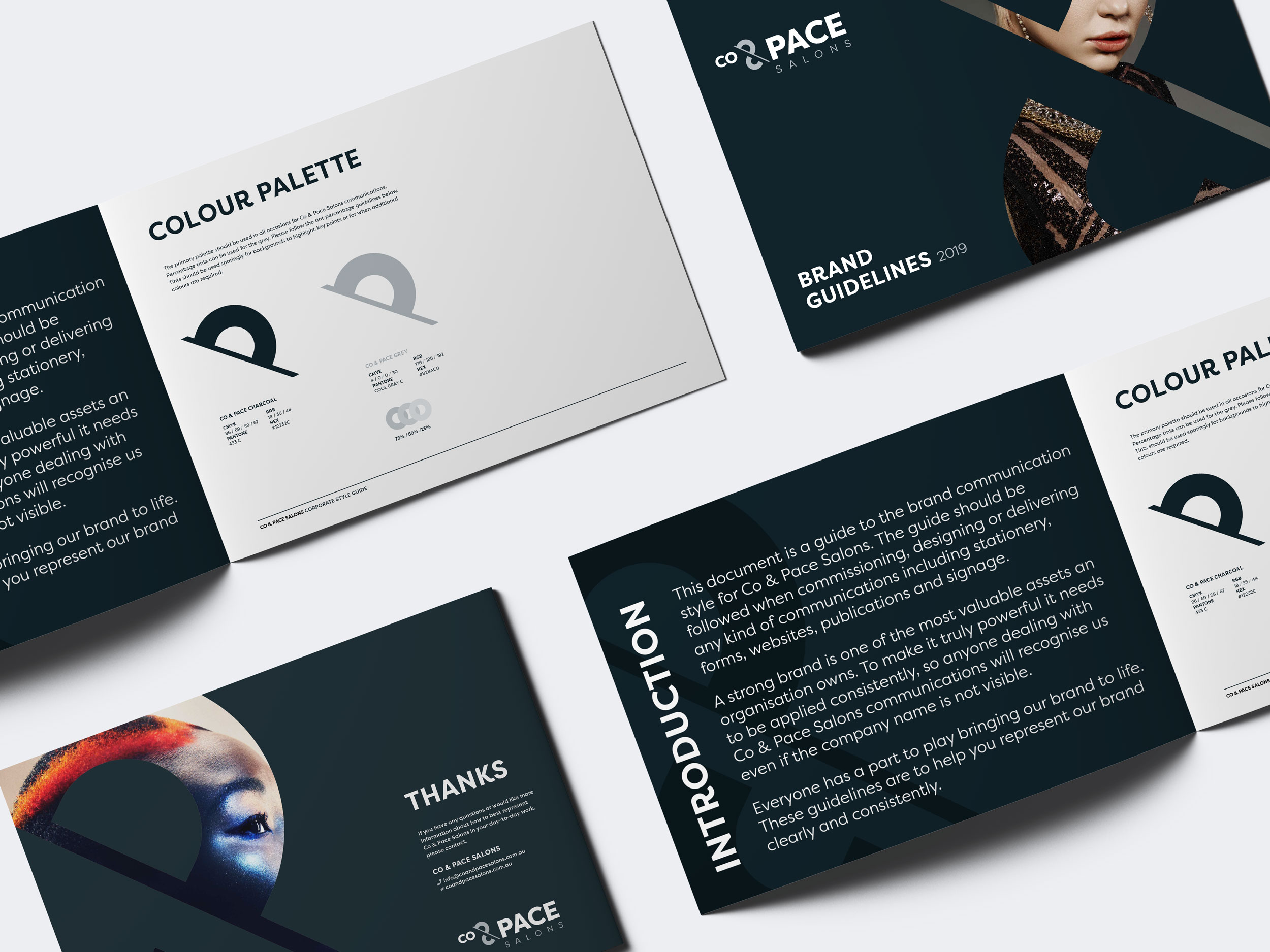 co and pace salons style guide design