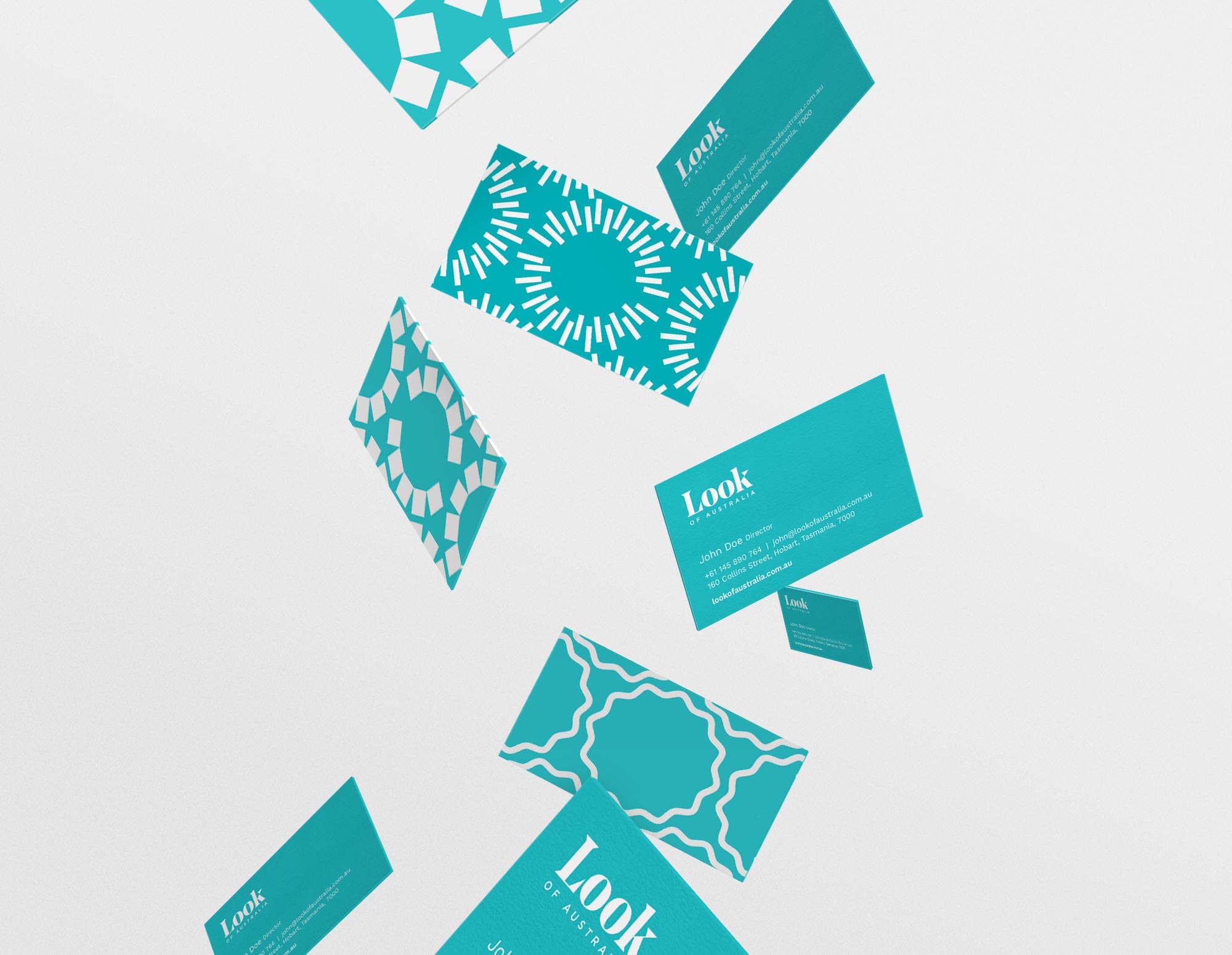 look of australia business card design