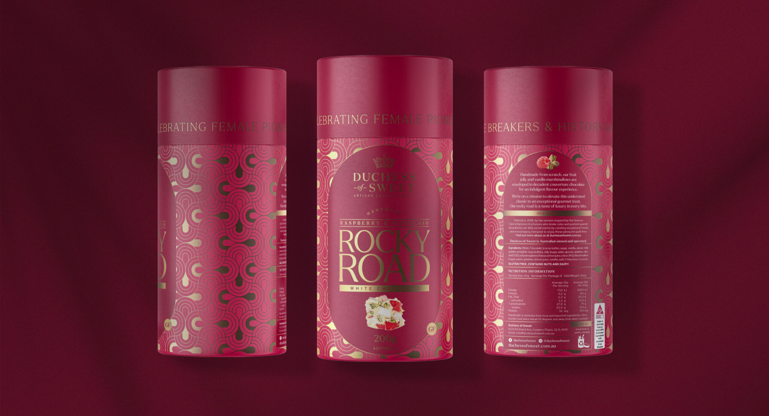 Duchess of Sweet Chocolate Packaging Design