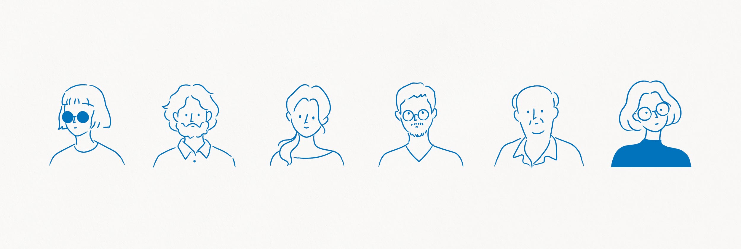 Compare the market character illustrations